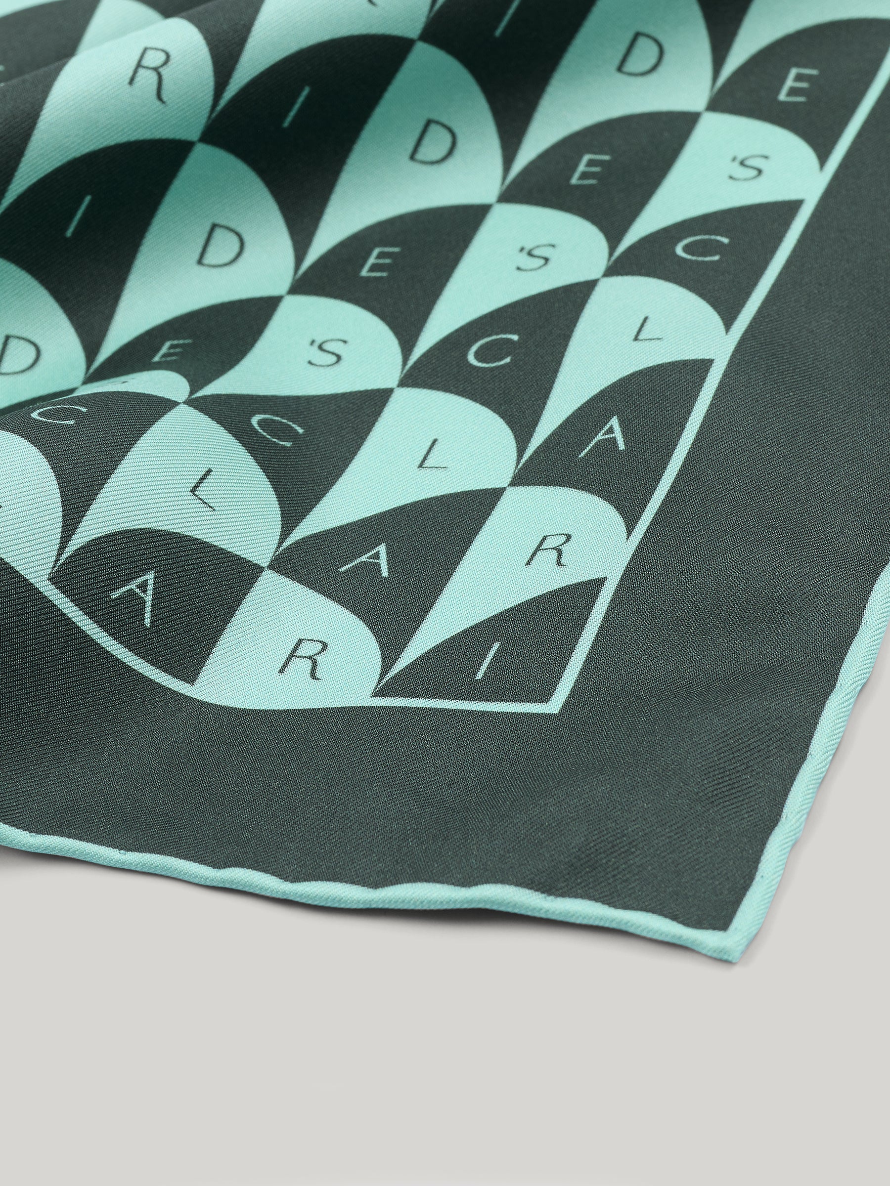 Claridge's Art Deco Fan Silk Pocket Square