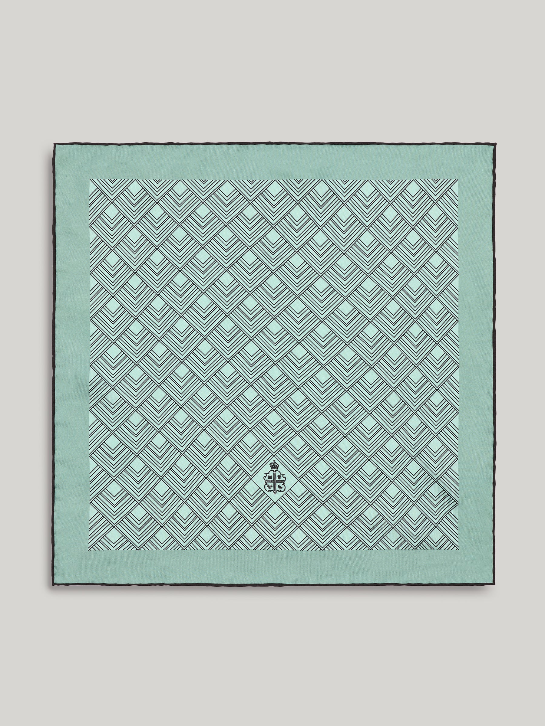 Claridge's Crest Silk Pocket Square