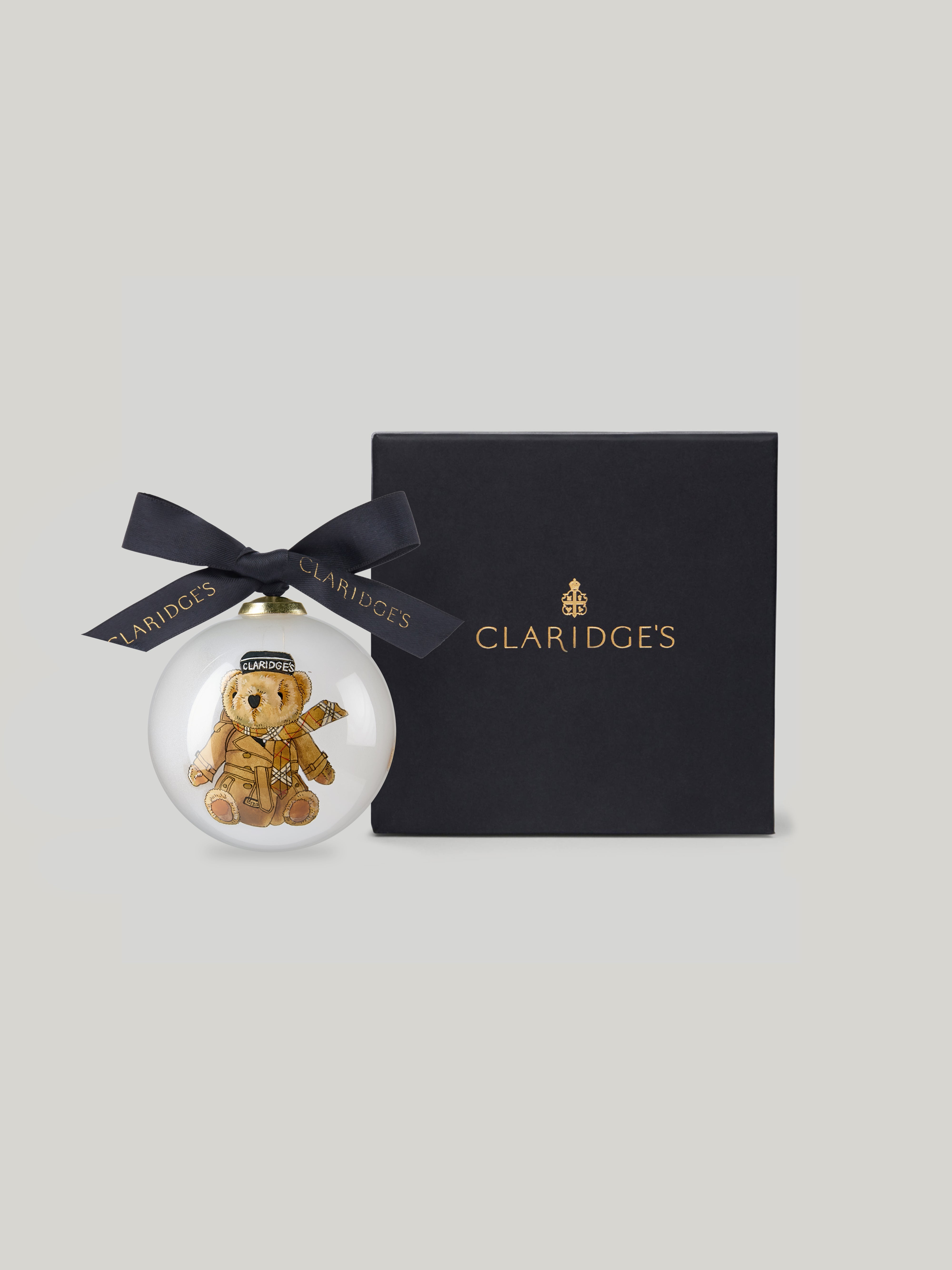 Claridge's x Burberry Teddy Christmas Bauble