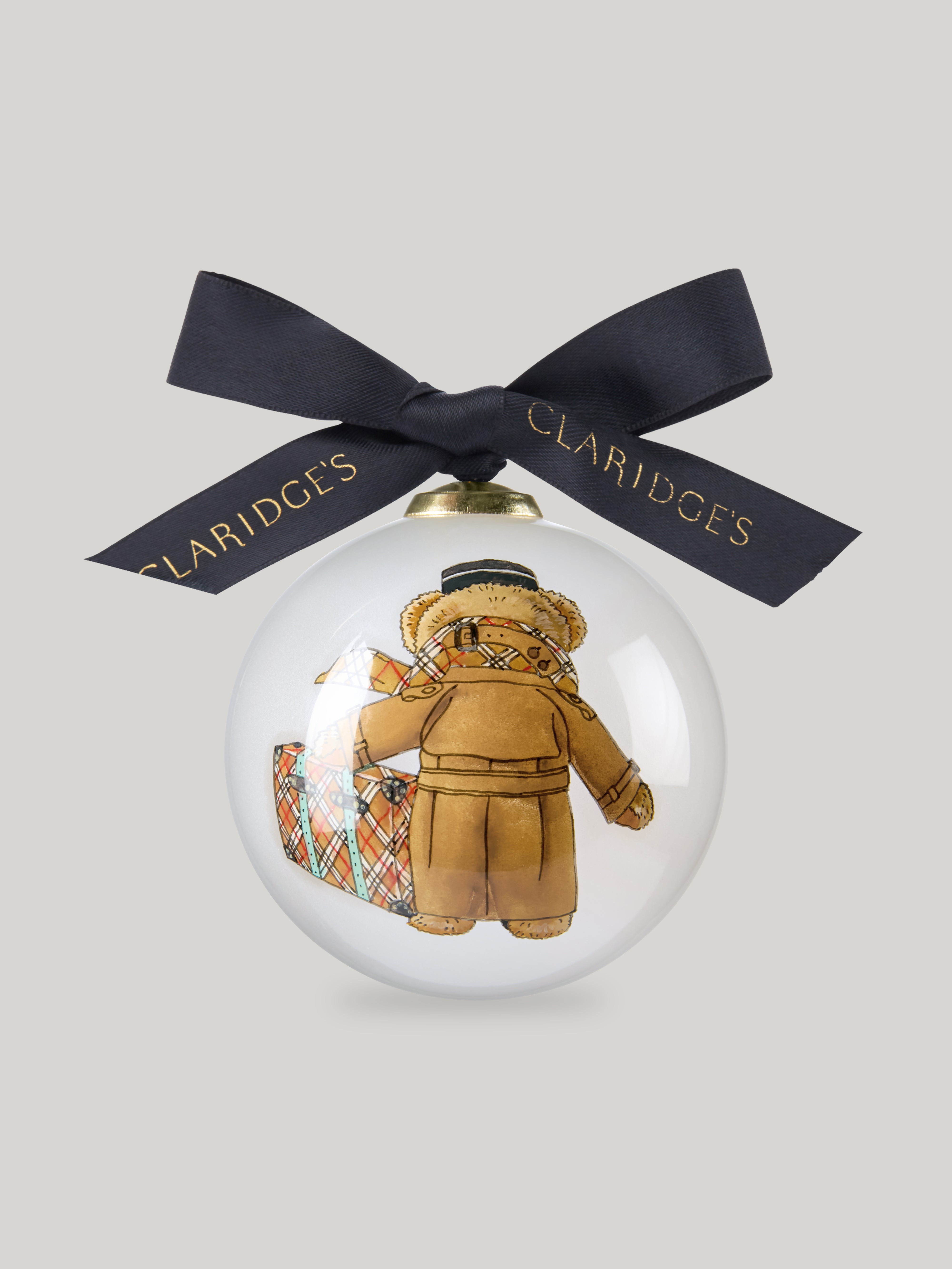 Claridge's x Burberry Teddy Christmas Bauble