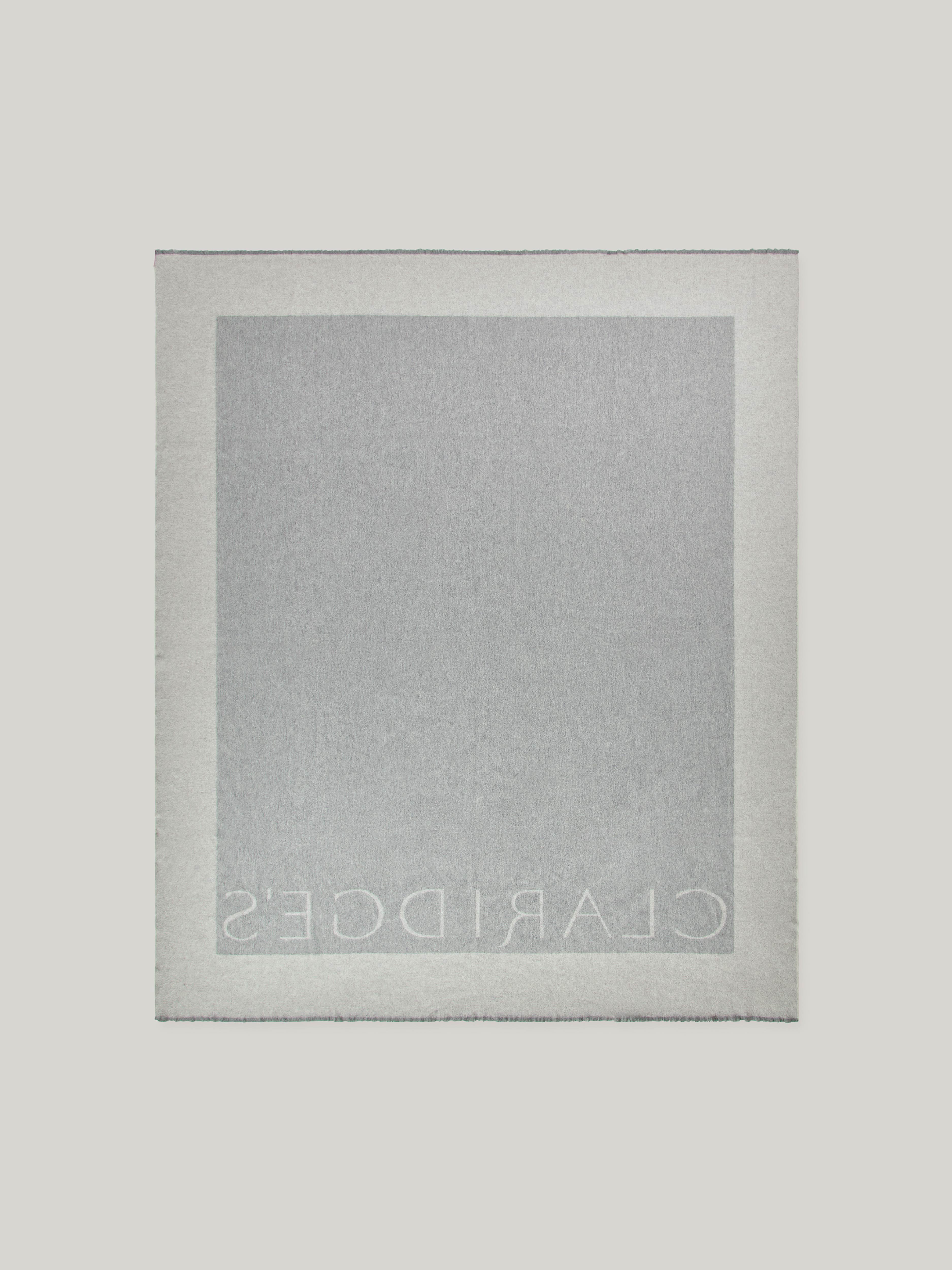 Claridge’s Cashmere Logo Blanket