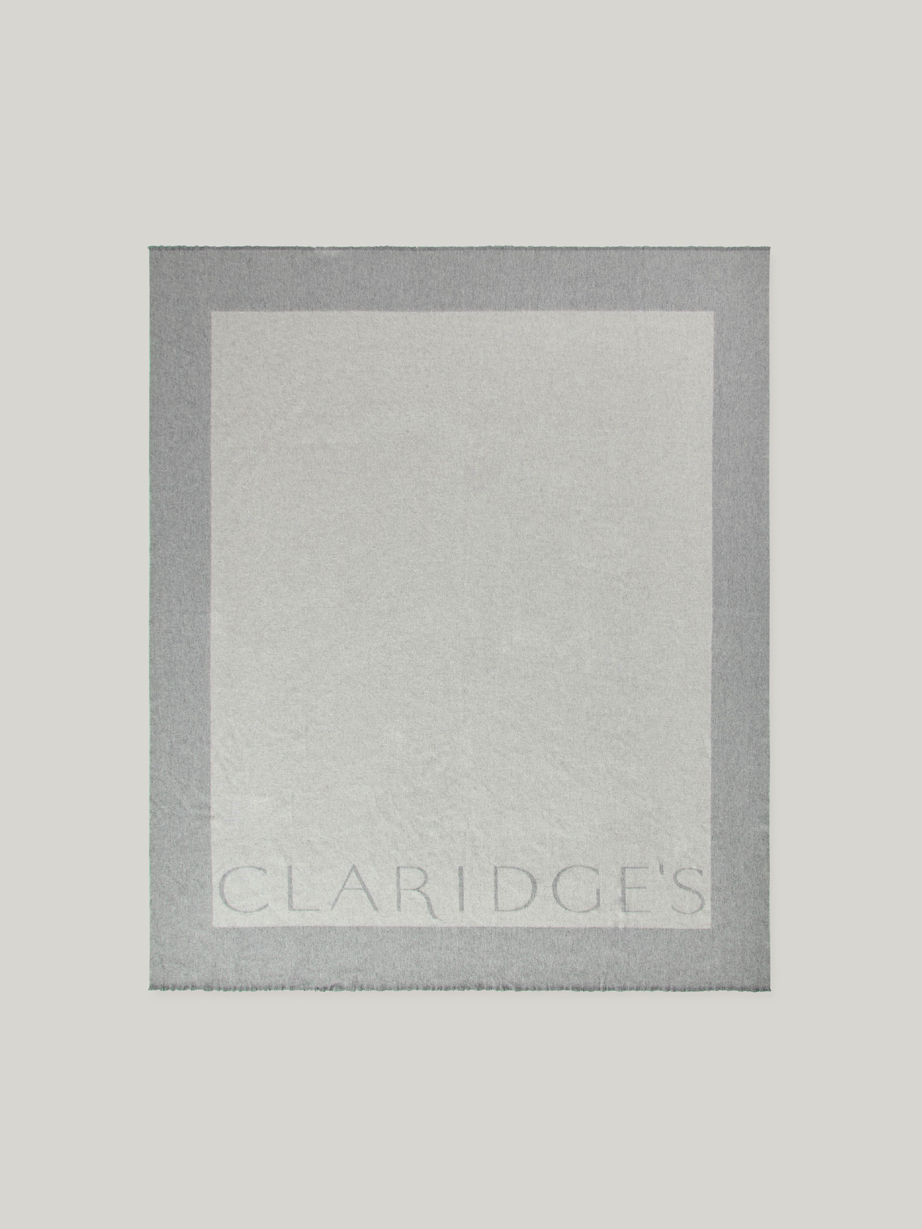 Claridge’s Cashmere Logo Blanket