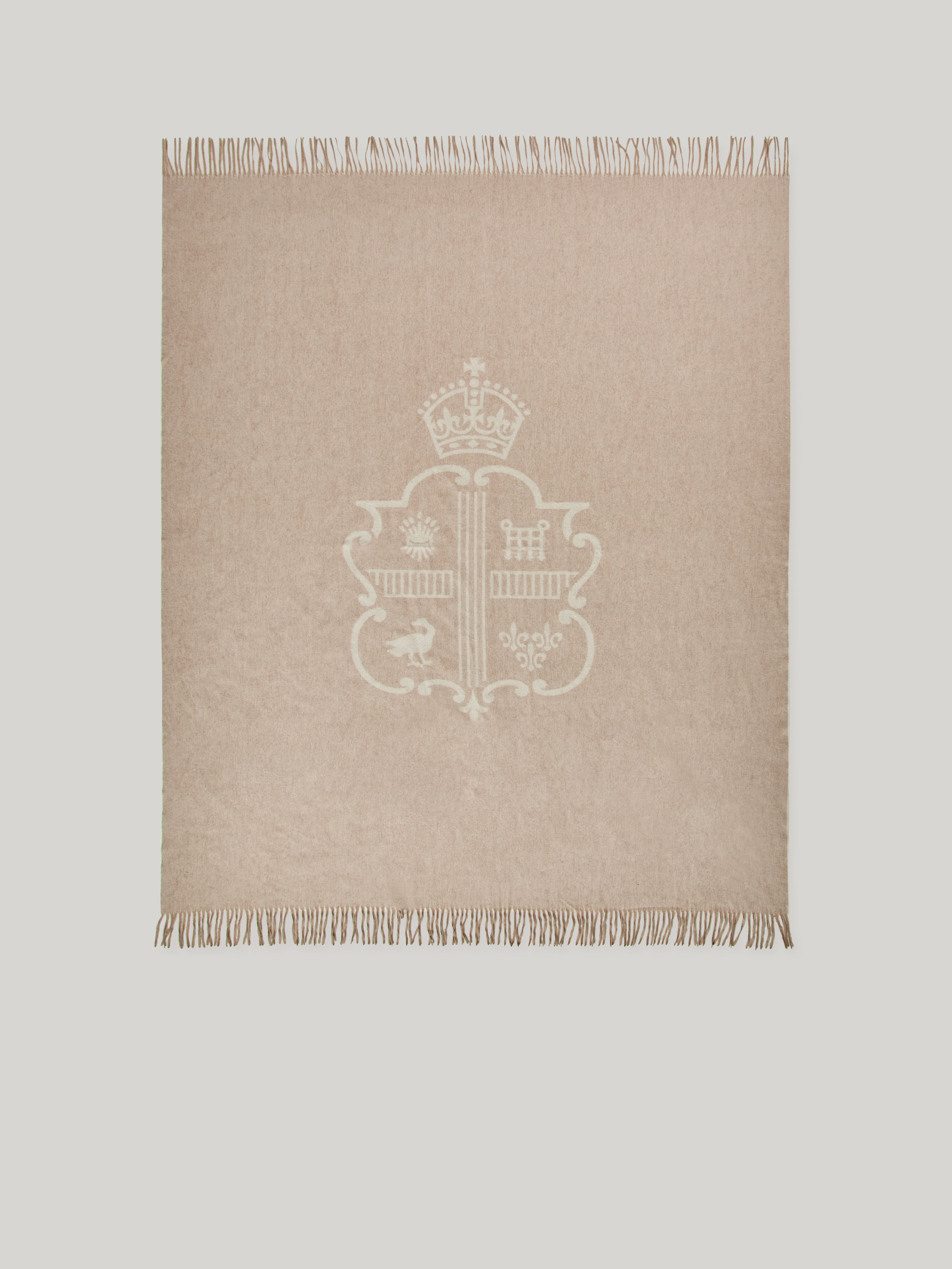 Claridge’s Cashmere Crest Blanket