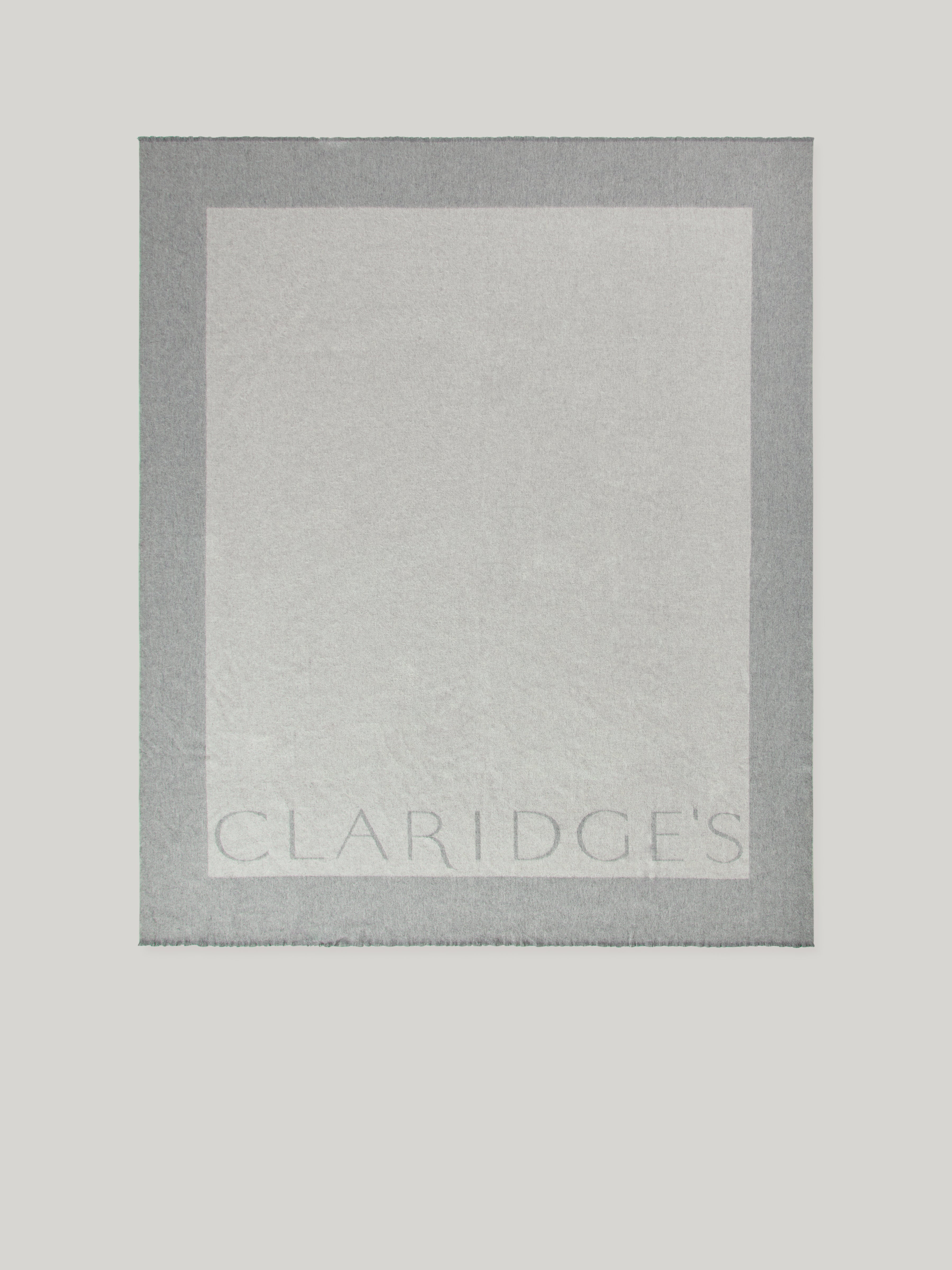 Claridge’s Cashmere Logo Blanket