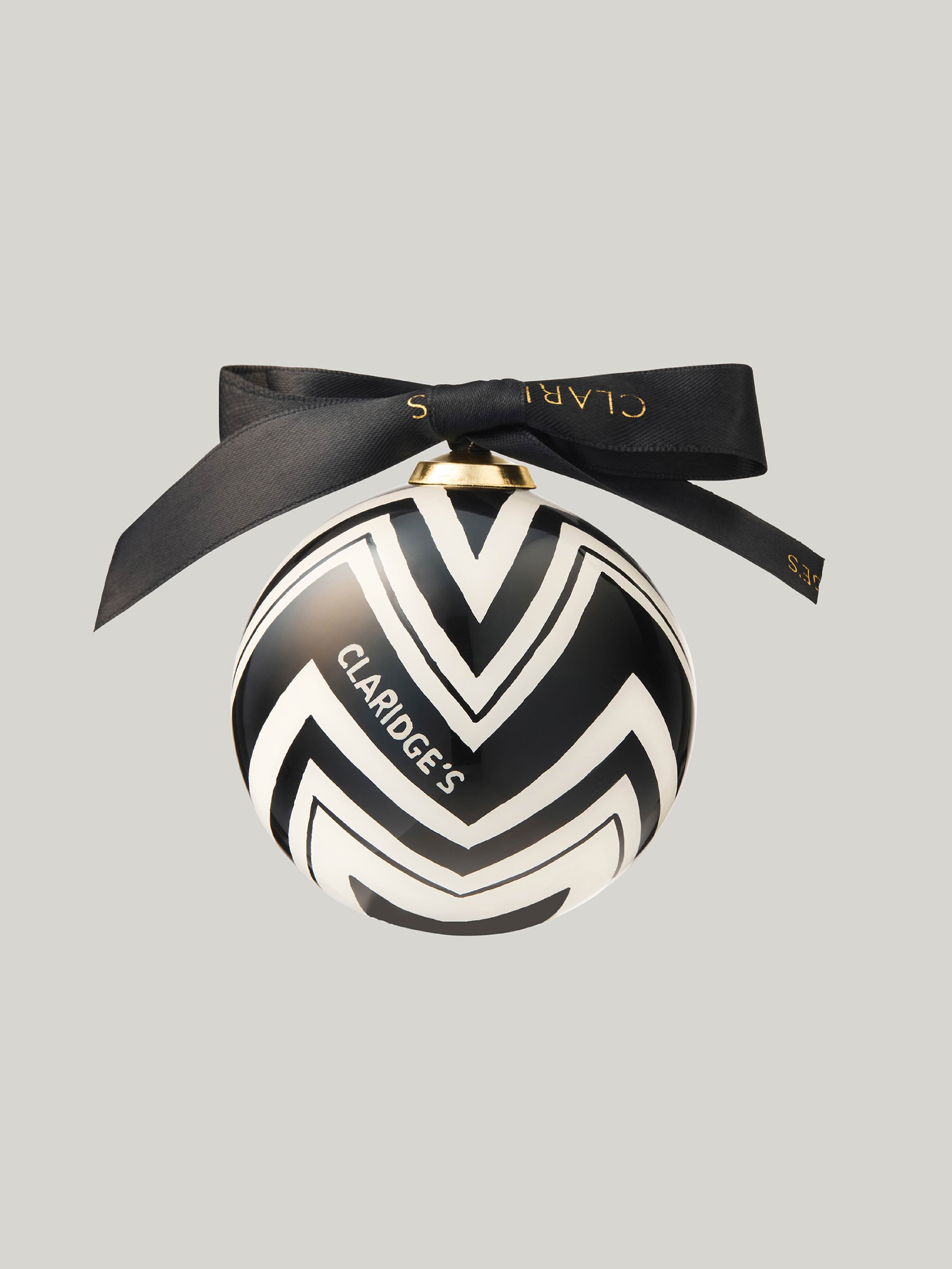 Claridge's Black & White Set of Four Baubles