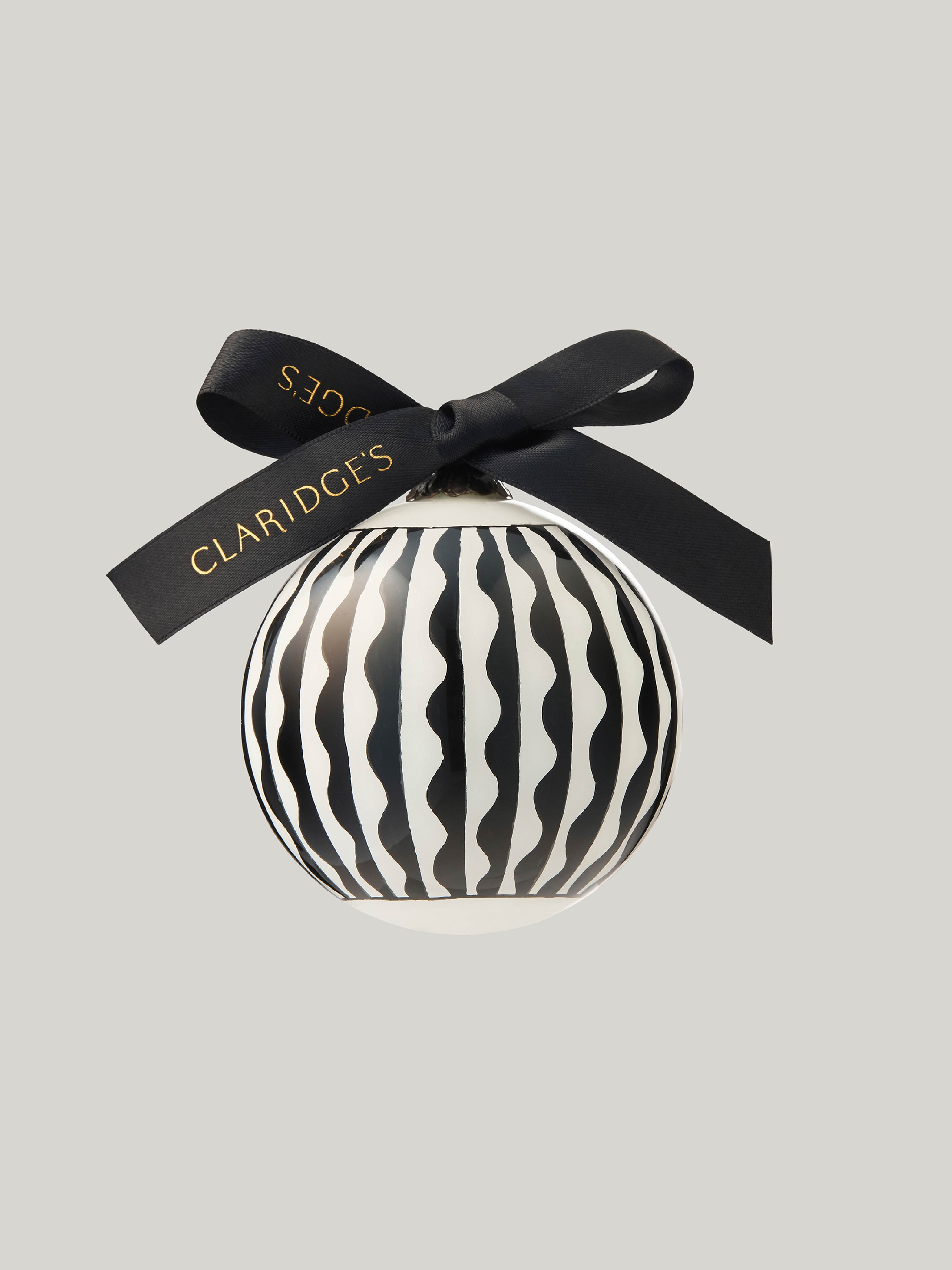 Claridge's Black & White Set of Four Baubles