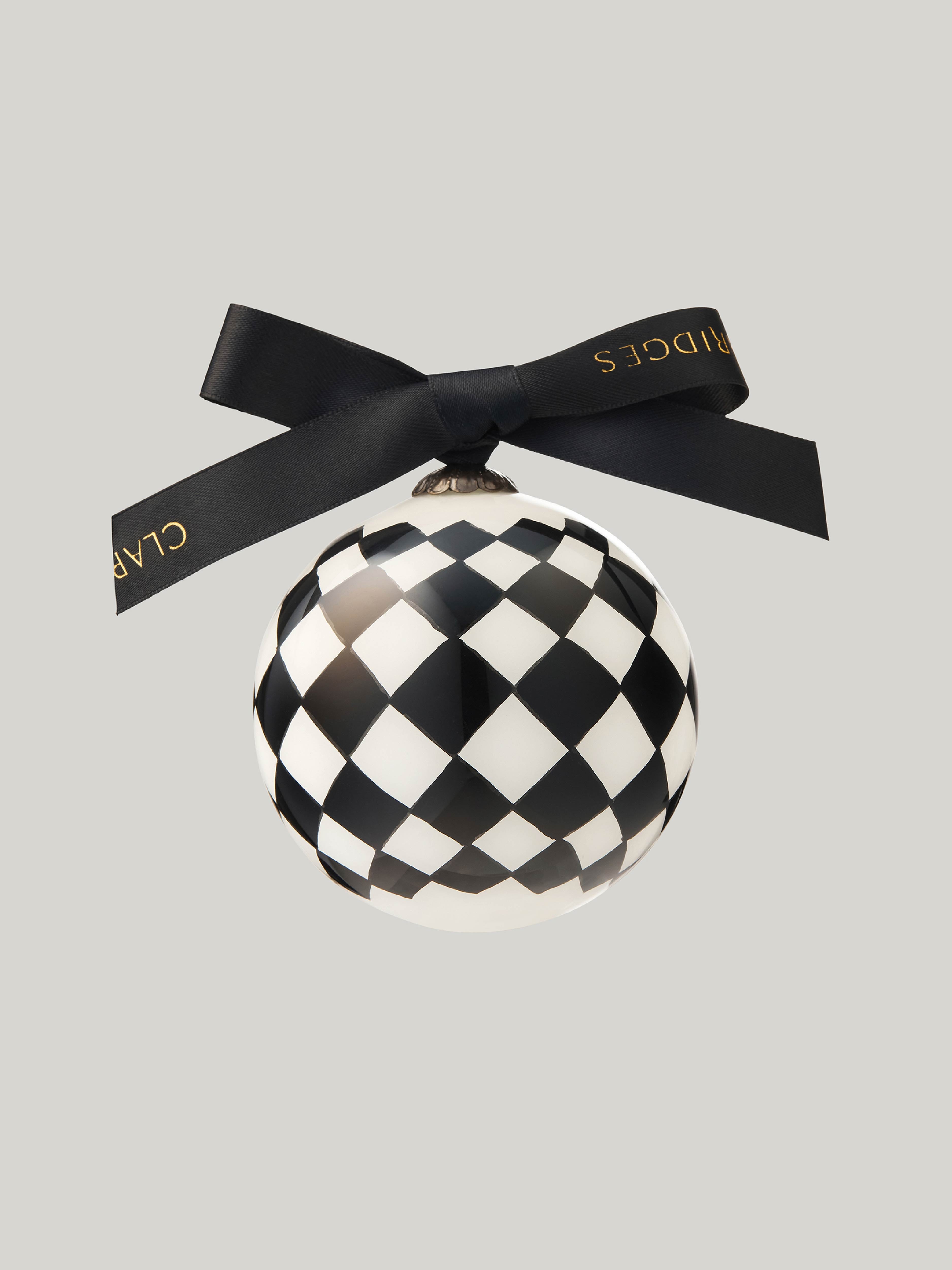 Claridge's Black & White Set of Four Baubles
