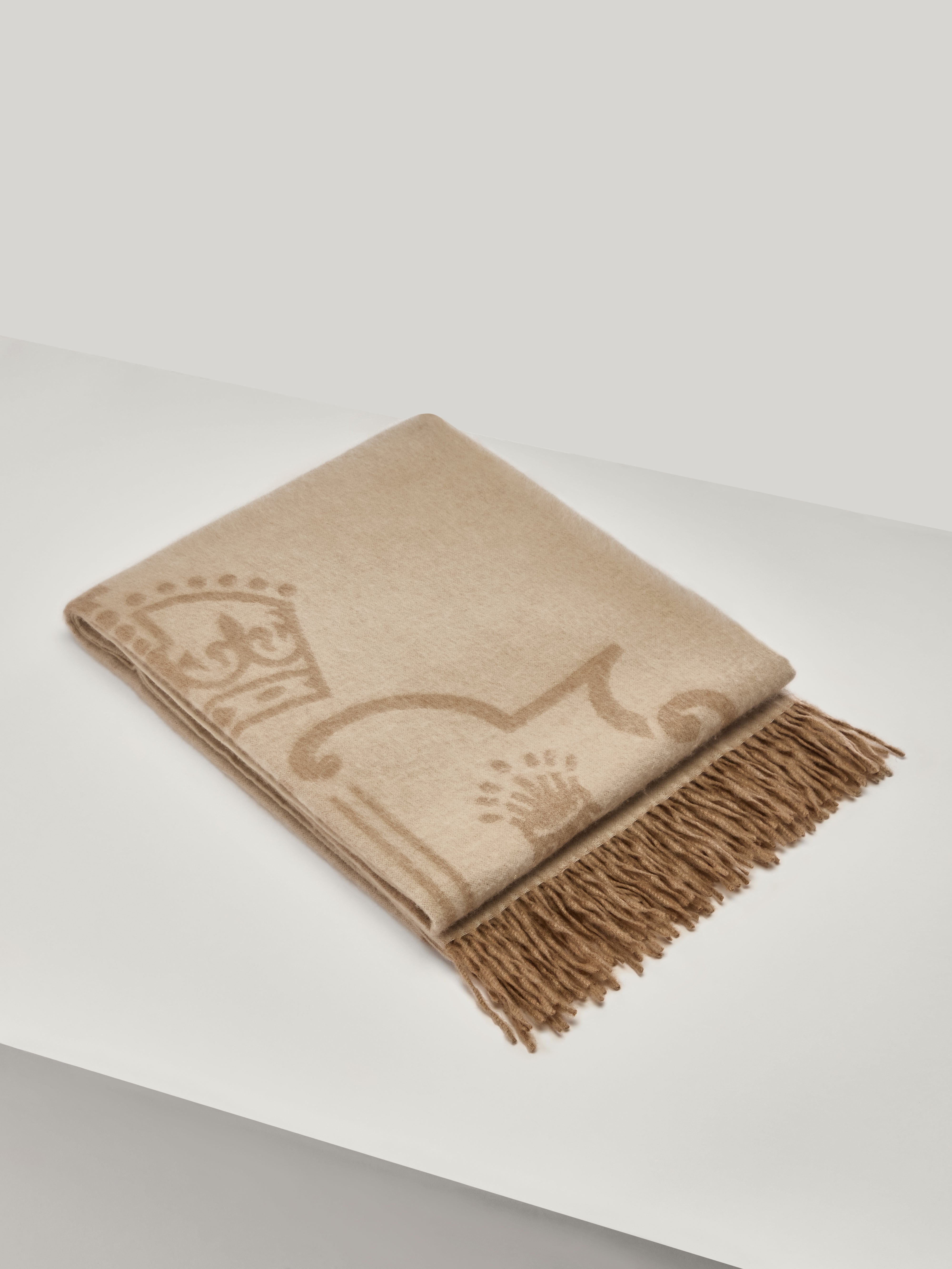 Claridge’s Cashmere Crest Blanket