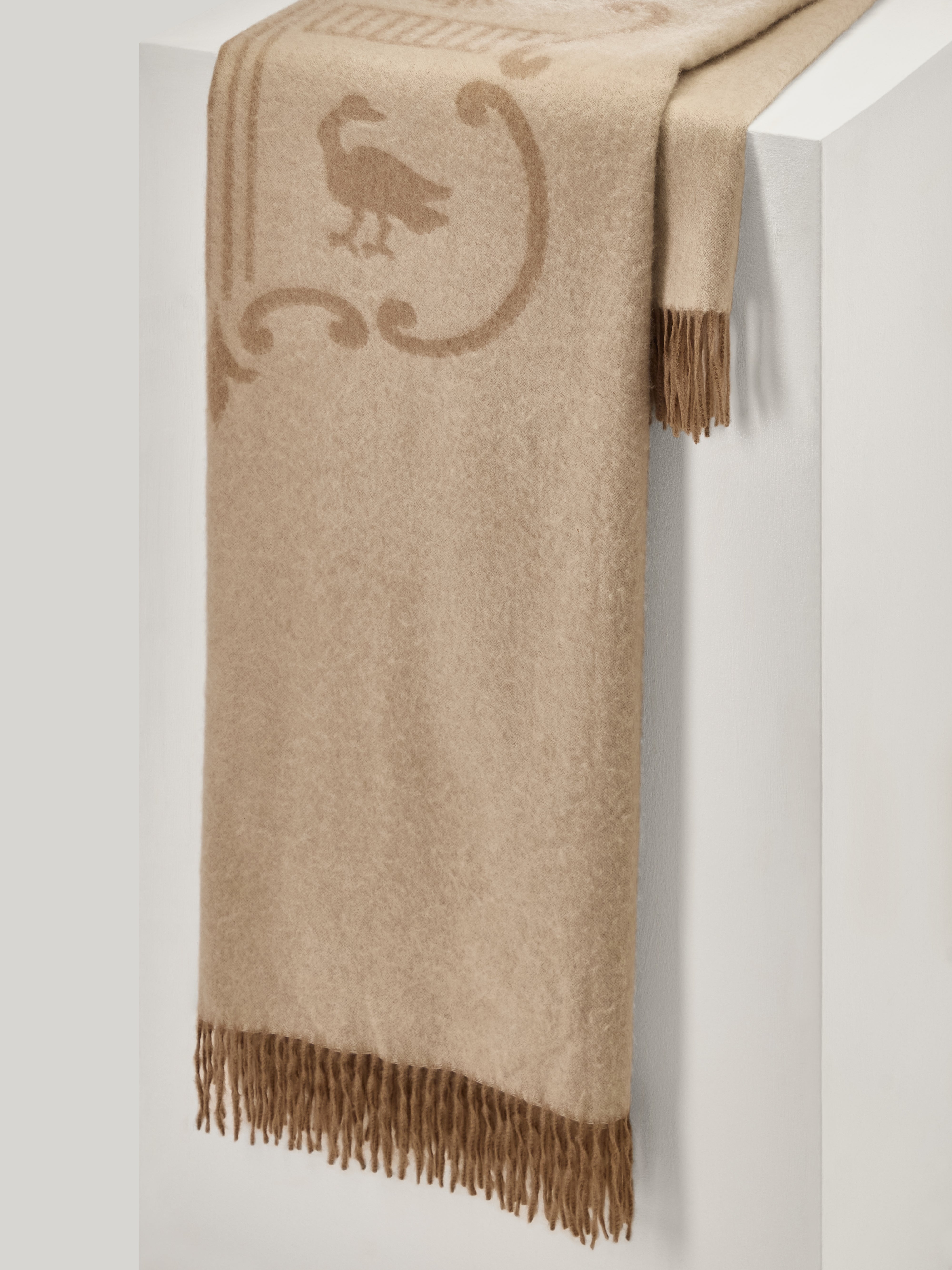 Claridge’s Cashmere Crest Blanket
