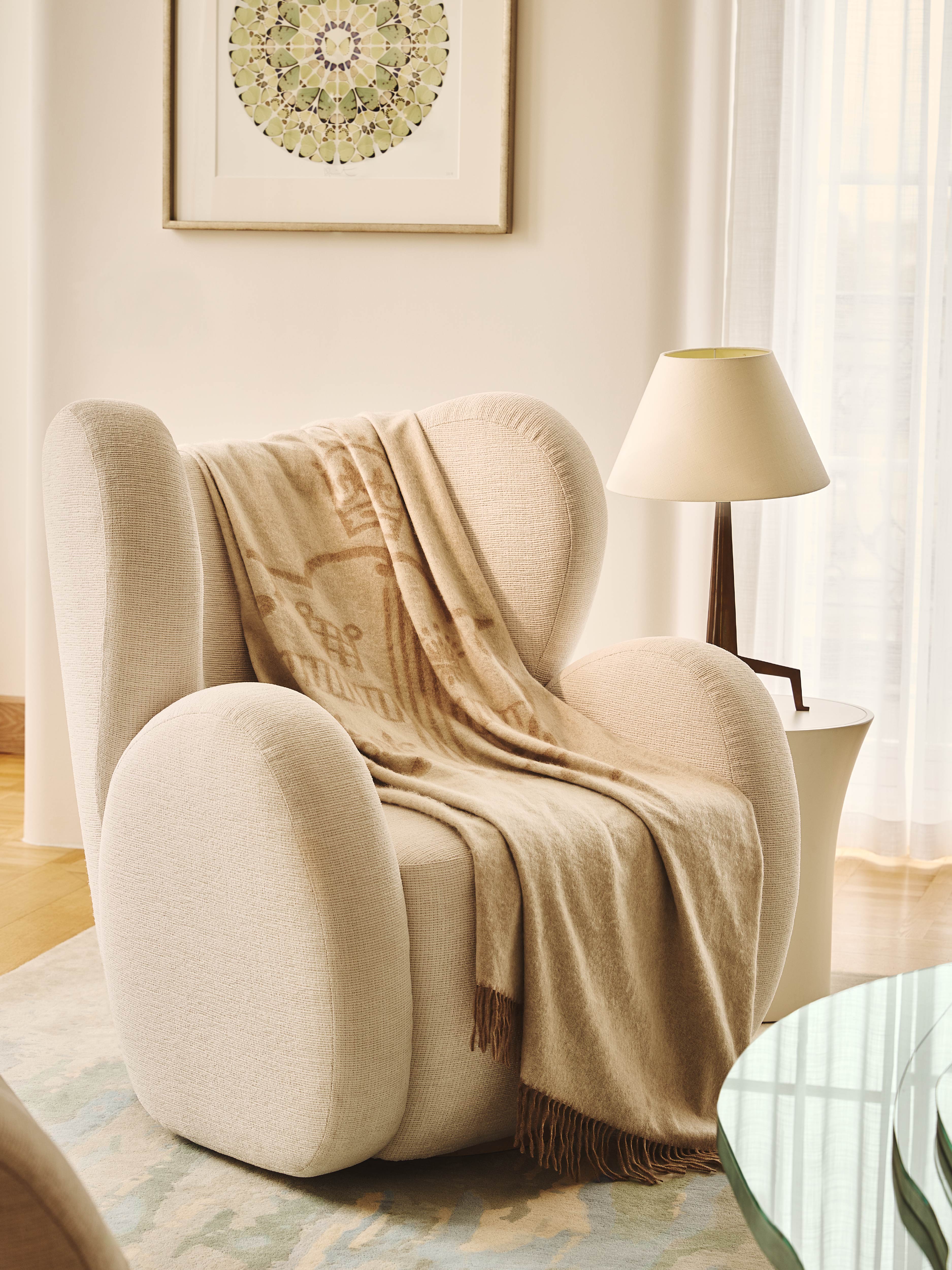 Claridge’s Cashmere Crest Blanket