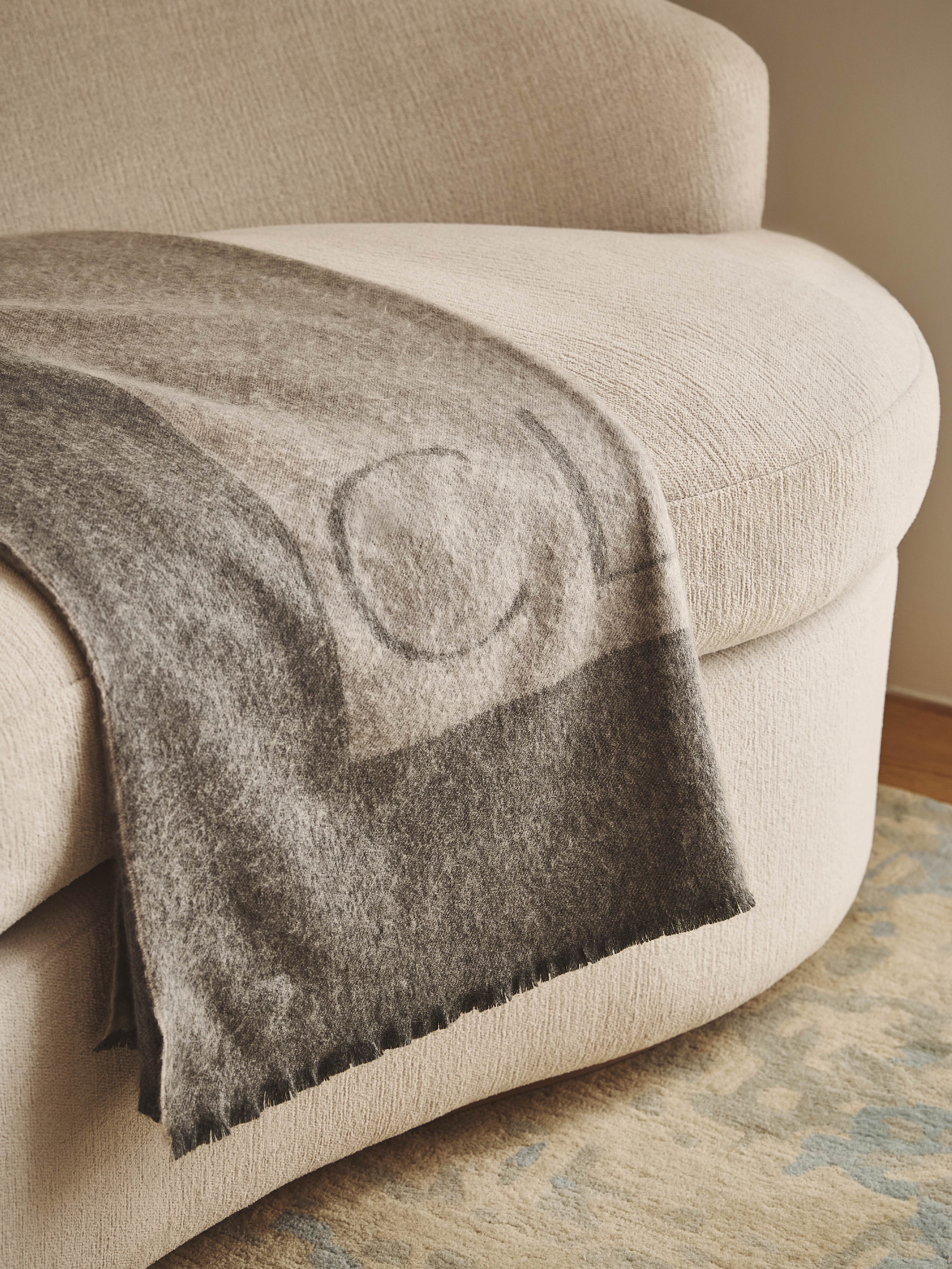 Claridge’s Cashmere Logo Blanket