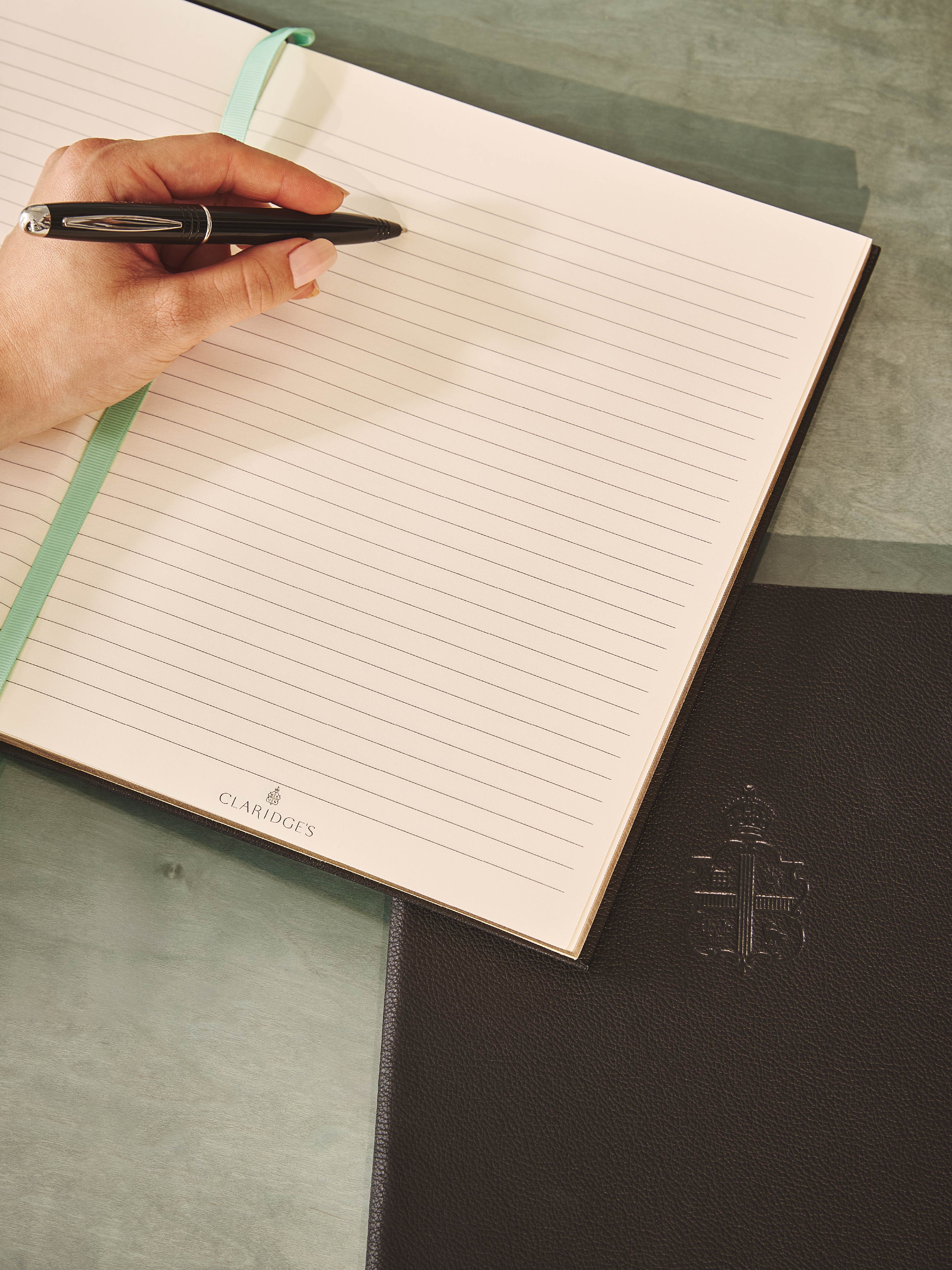 Claridge's Leather Bound Notebook