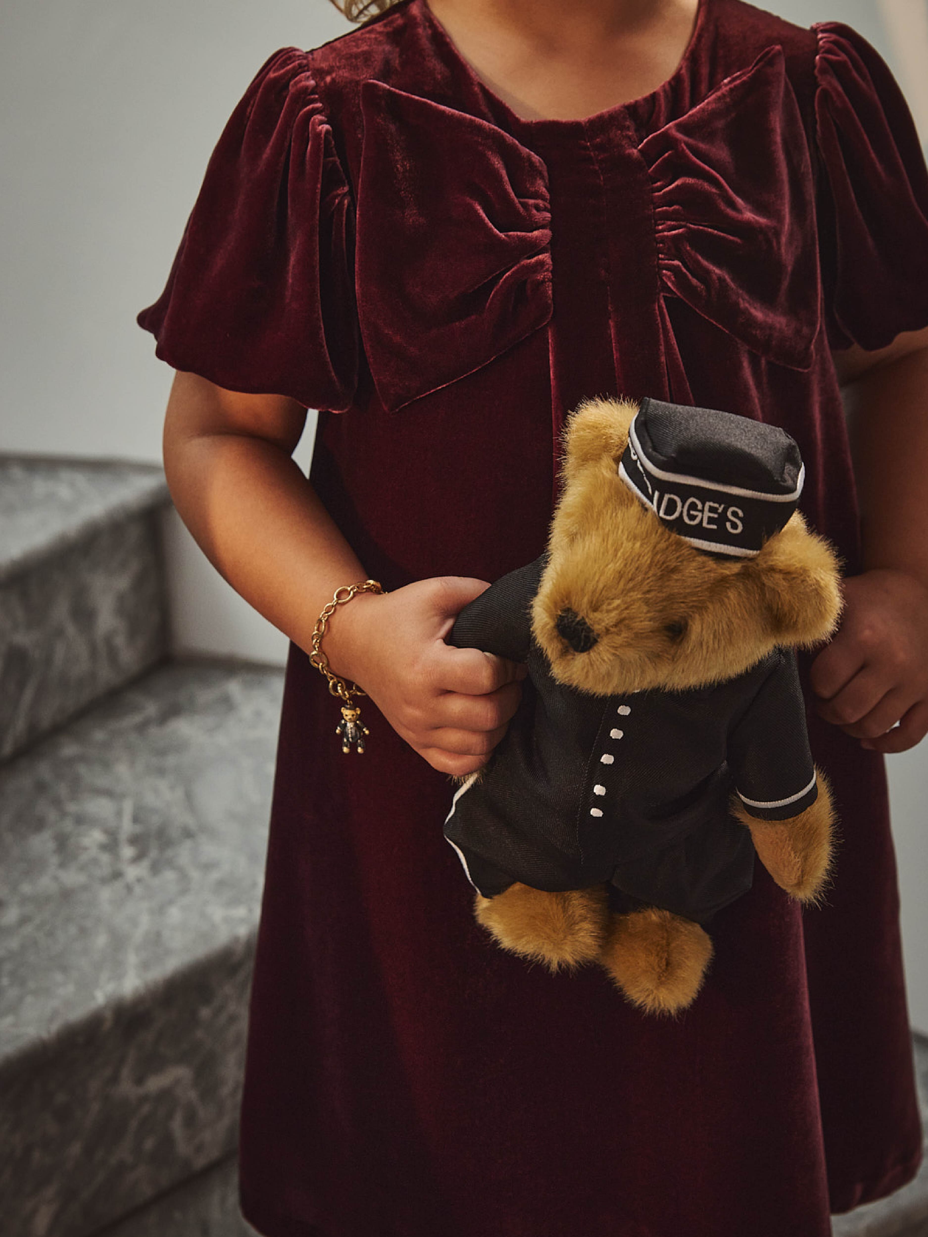 Claridge's Bell Boy Teddy Bear with Suitcase