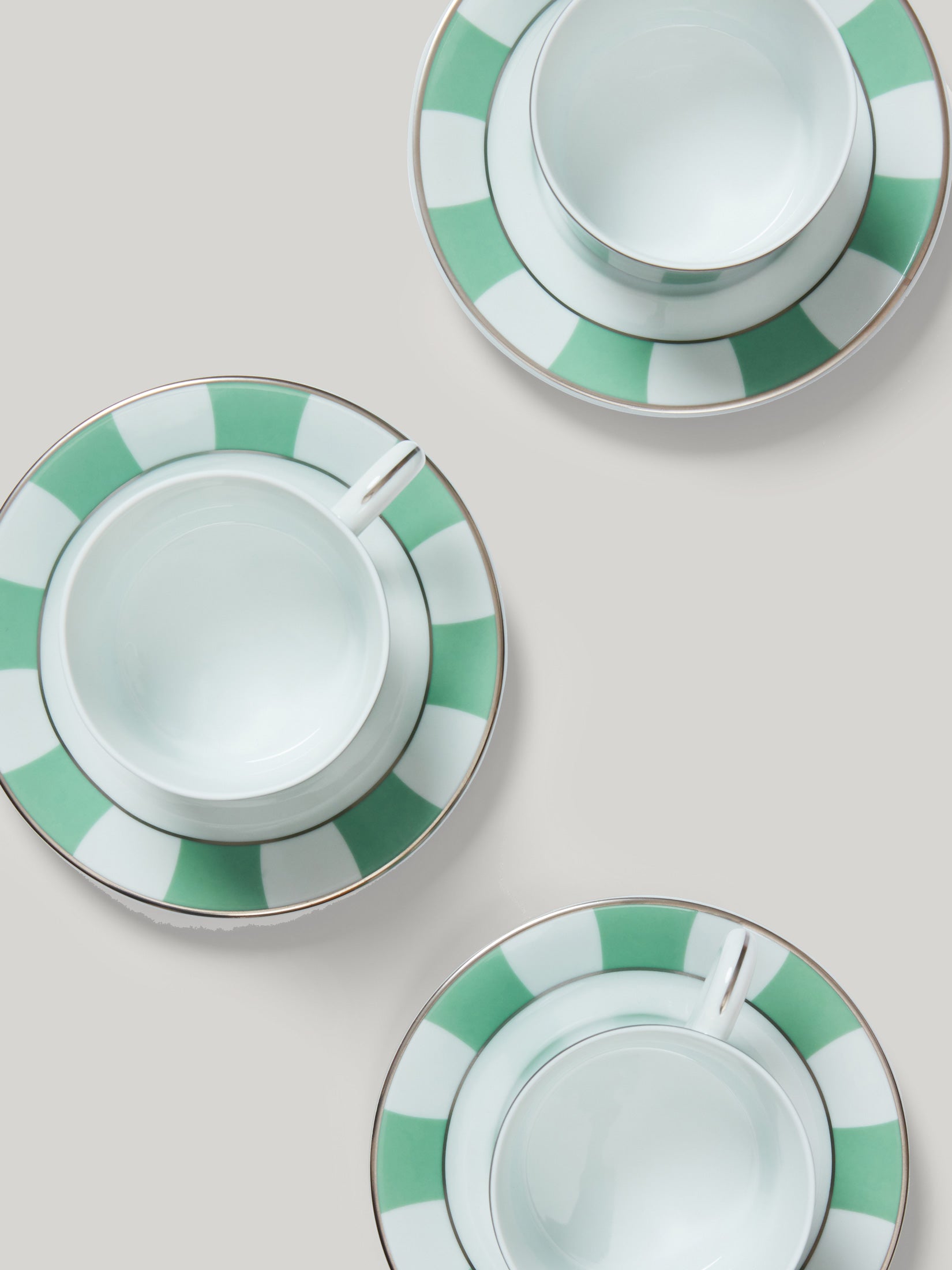 Claridge's Foyer Tea Cup & Saucer Set of Four