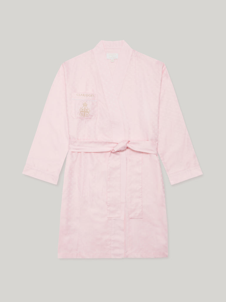 Women's Robe in Pink: Luxury Cotton Robe - Claridge's