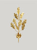 Jess Wheeler Oak Leaf Single Candle Sconce