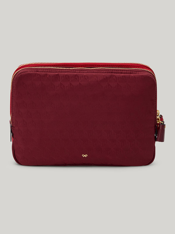 Anya Hindmarch A5 Organiser Duo Pouch in Red