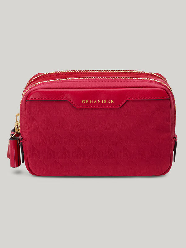 Anya Hindmarch Organiser Duo Pouch in Magenta