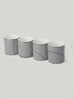 Claridge's x Richard Brendon Marion Dorn Set of 4 Mugs – Black & White