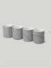Claridge's x Richard Brendon Marion Dorn Set of 4 Mugs – Black & White