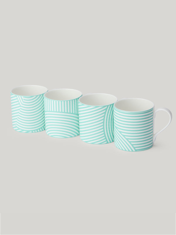 Claridge's x Richard Brendon Marion Dorn Set of 4 Mugs – Jade