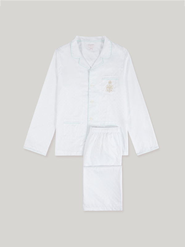 Claridge's Men's Pyjamas - White