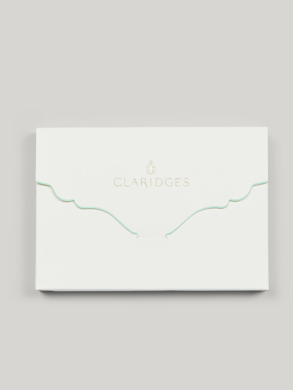 Claridge's Scalloped Edge Notelet Set, Jade