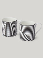 Claridge's x Richard Brendon Marion Dorn Set of 2 Mugs – Black & White