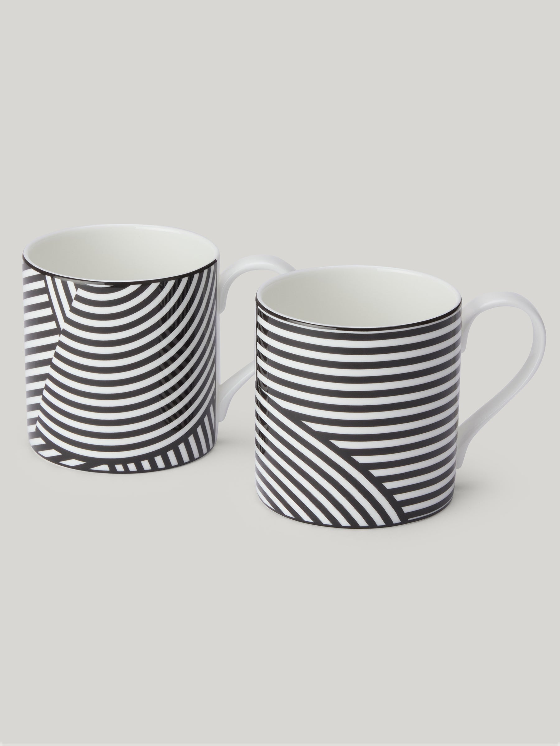 Claridge's x Richard Brendon Marion Dorn Set of 2 Mugs – Black & White