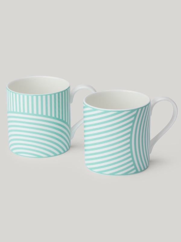 Claridge's x Richard Brendon Marion Dorn Set of 2 Mugs – Jade