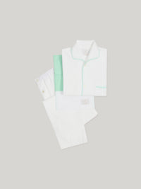 Claridge's x Anderson & Sheppard Men's White Pyjama Set