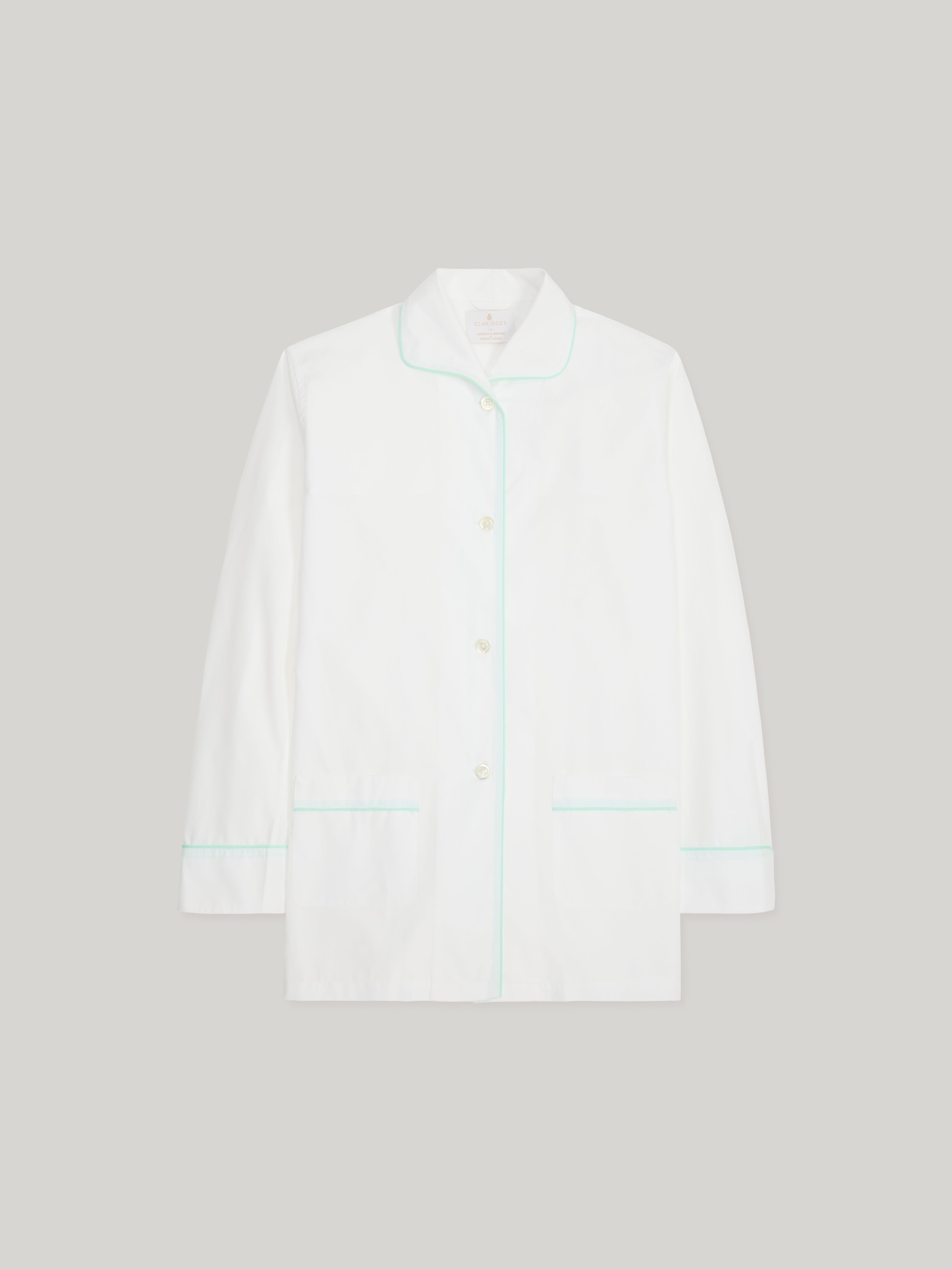 Claridge's x Anderson & Sheppard Women's White Pyjama Set