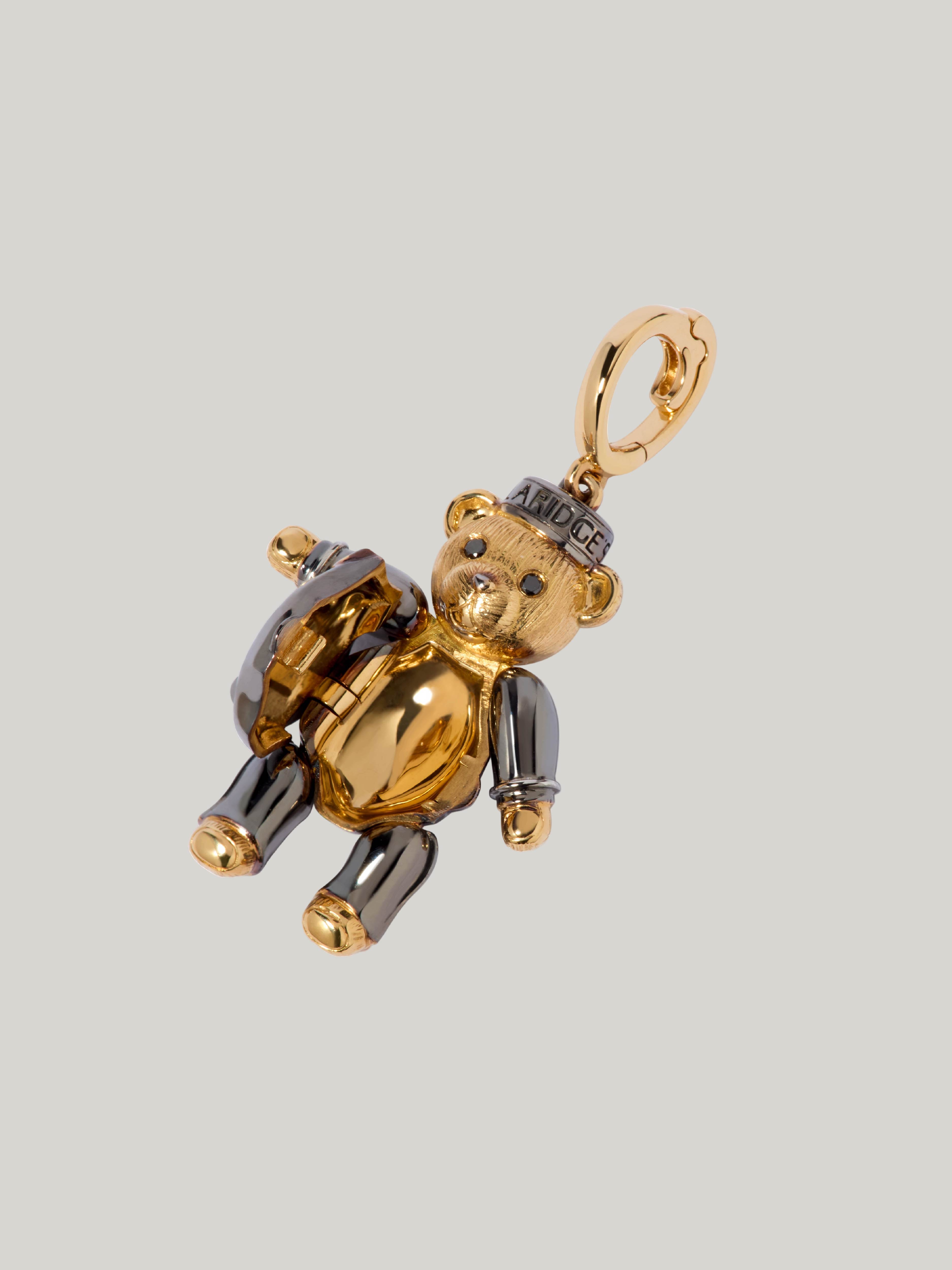 Claridge's x Annoushka 18ct Gold Bell Boy Teddy Charm Pendant
