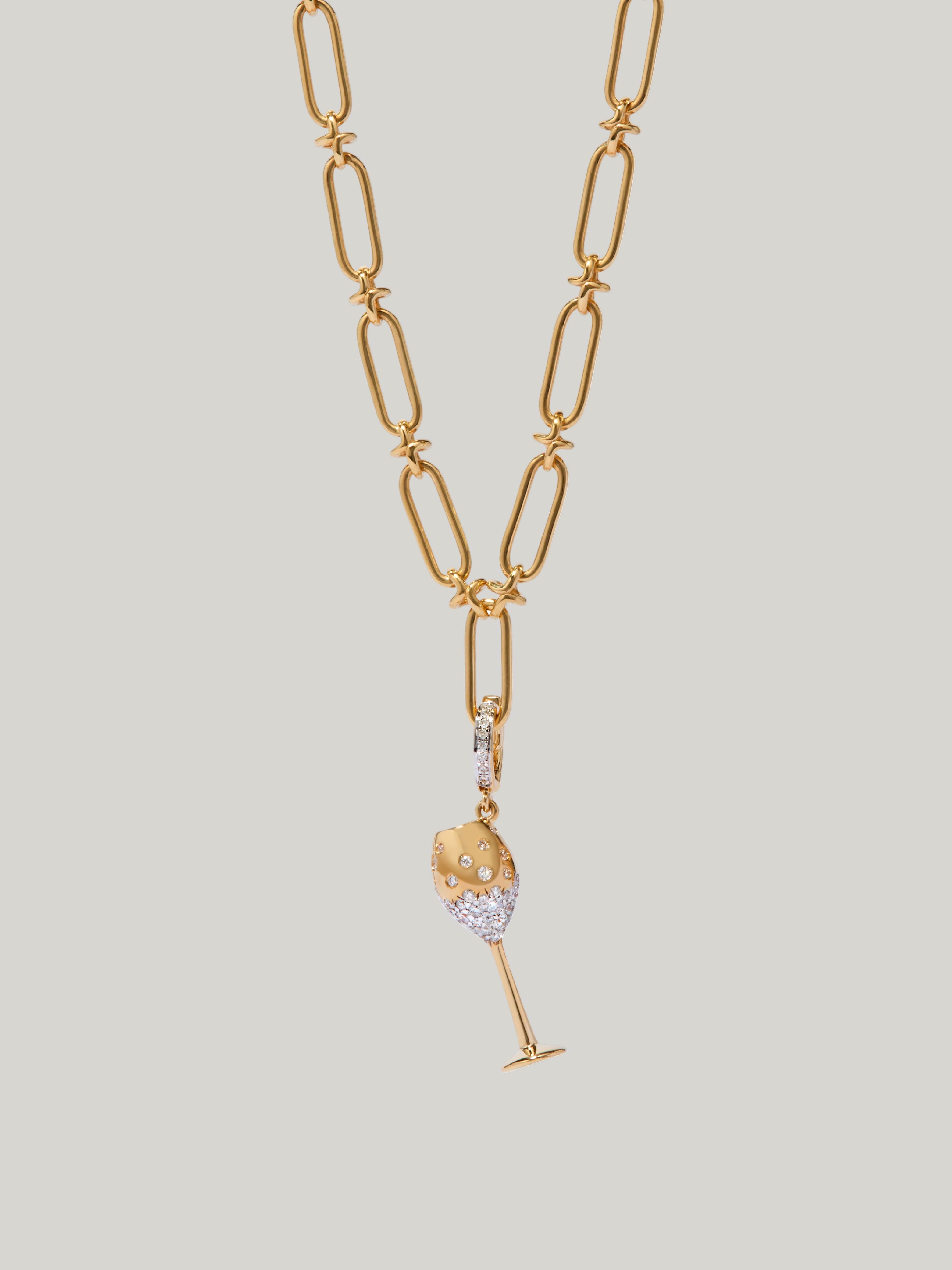 Claridge's x Annoushka Champagne Flute Charm Pendant