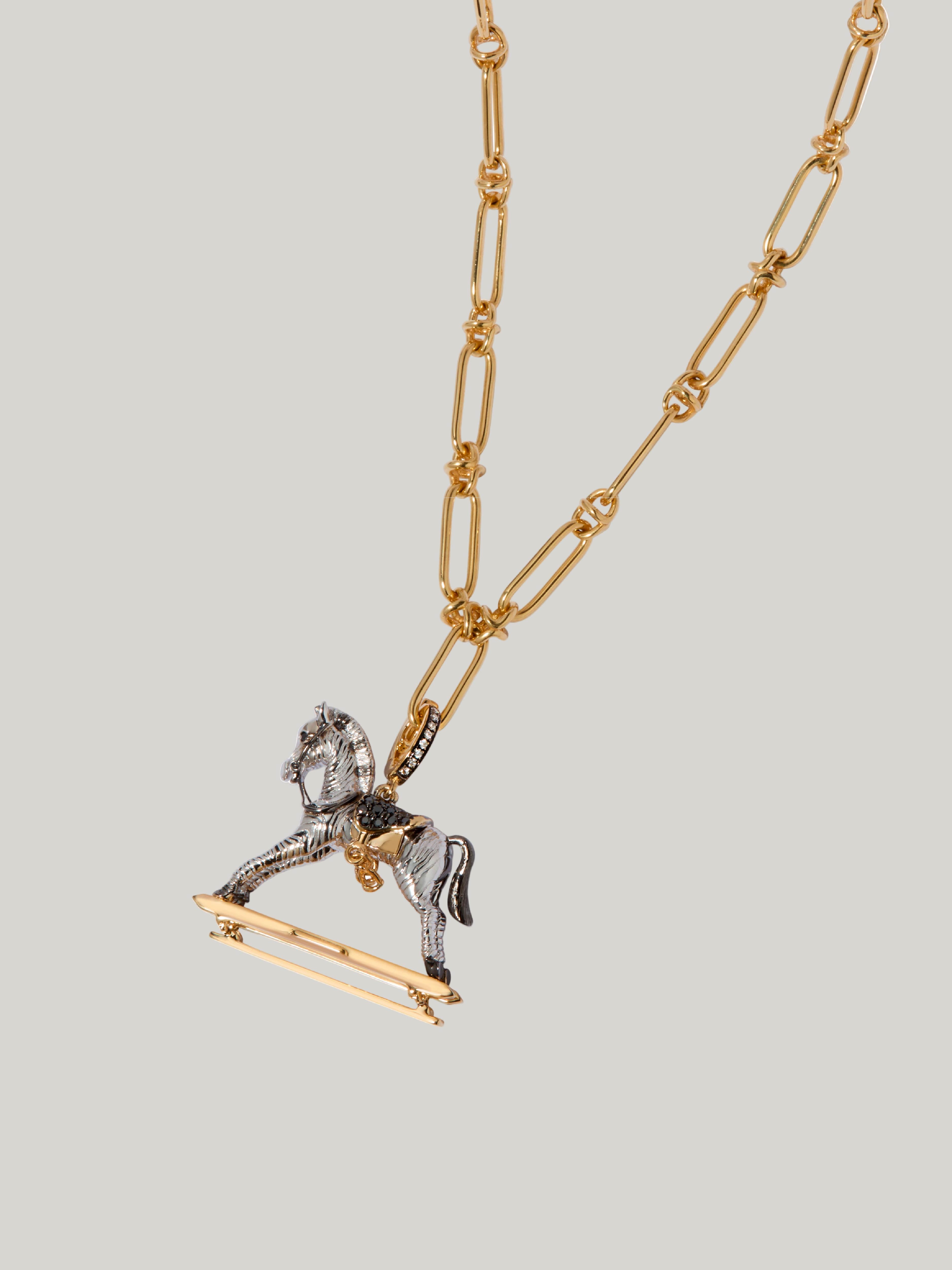 Claridge's x Annoushka Rocking Zebra Charm Pendant