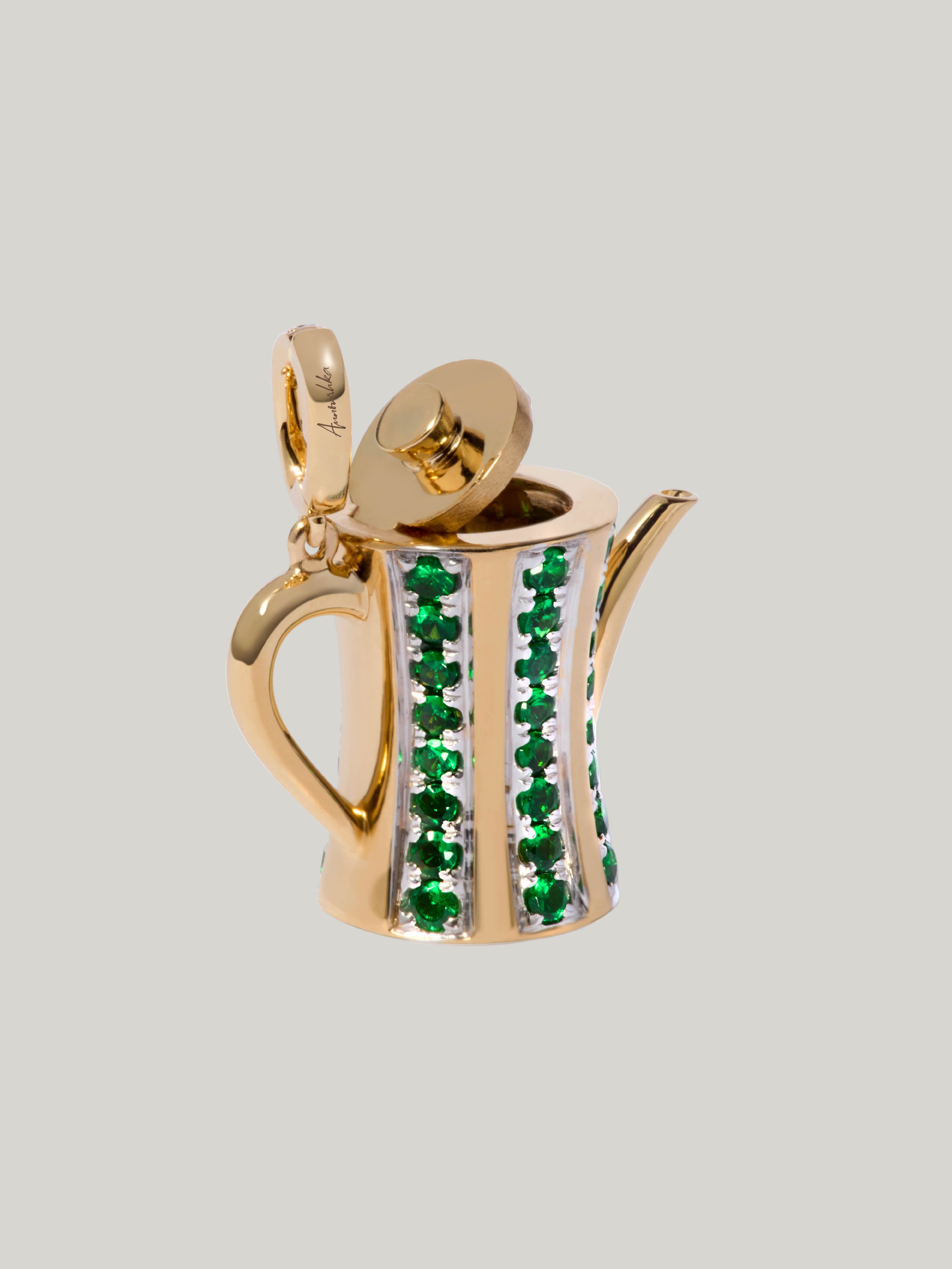 Claridge's x Annoushka Foyer Teapot Charm Pendant