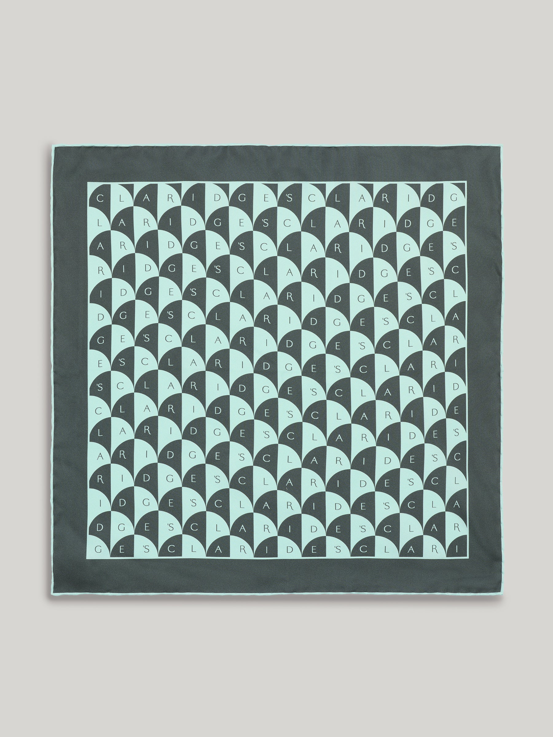 Claridge's Art Deco Fan Silk Pocket Square