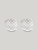 Claridge's Art Deco Engraved Sterling Silver cufflinks