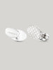 Claridge's Art Deco Engraved Sterling Silver cufflinks