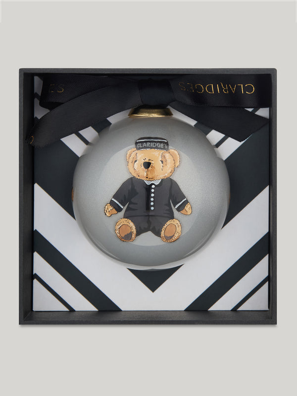 Claridge's Bellboy Teddy Bauble