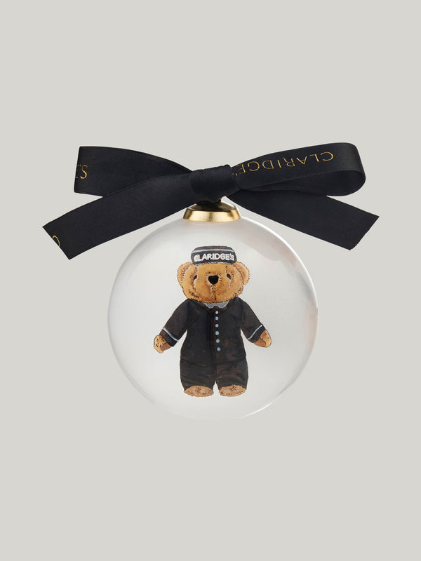 Claridge's Bellboy Teddy Bauble