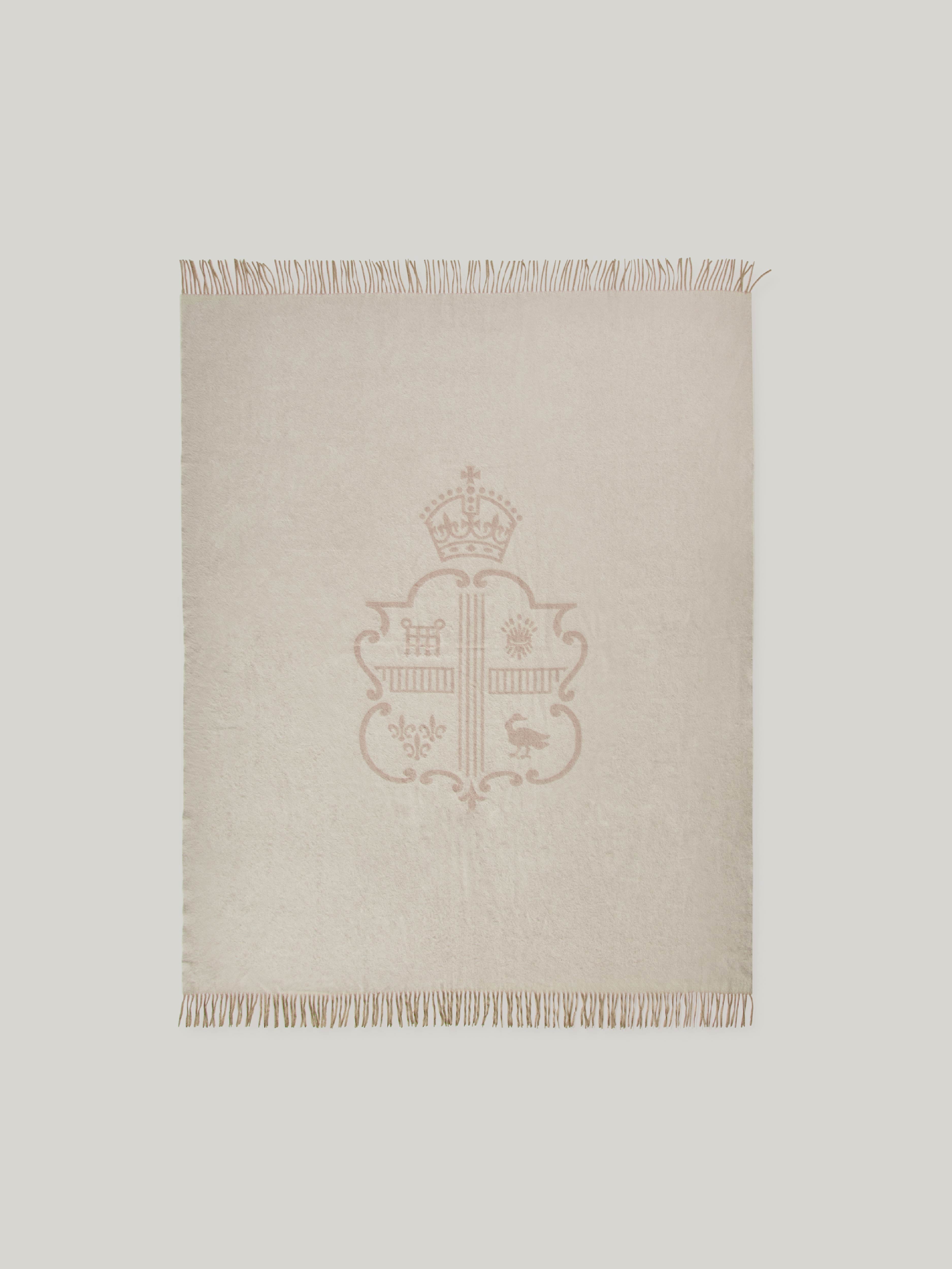 Claridge’s Cashmere Crest Blanket