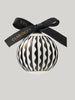 Claridge's Black & White Set of 4 Christmas Baubles