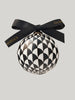 Claridge's Black & White Set of 4 Christmas Baubles