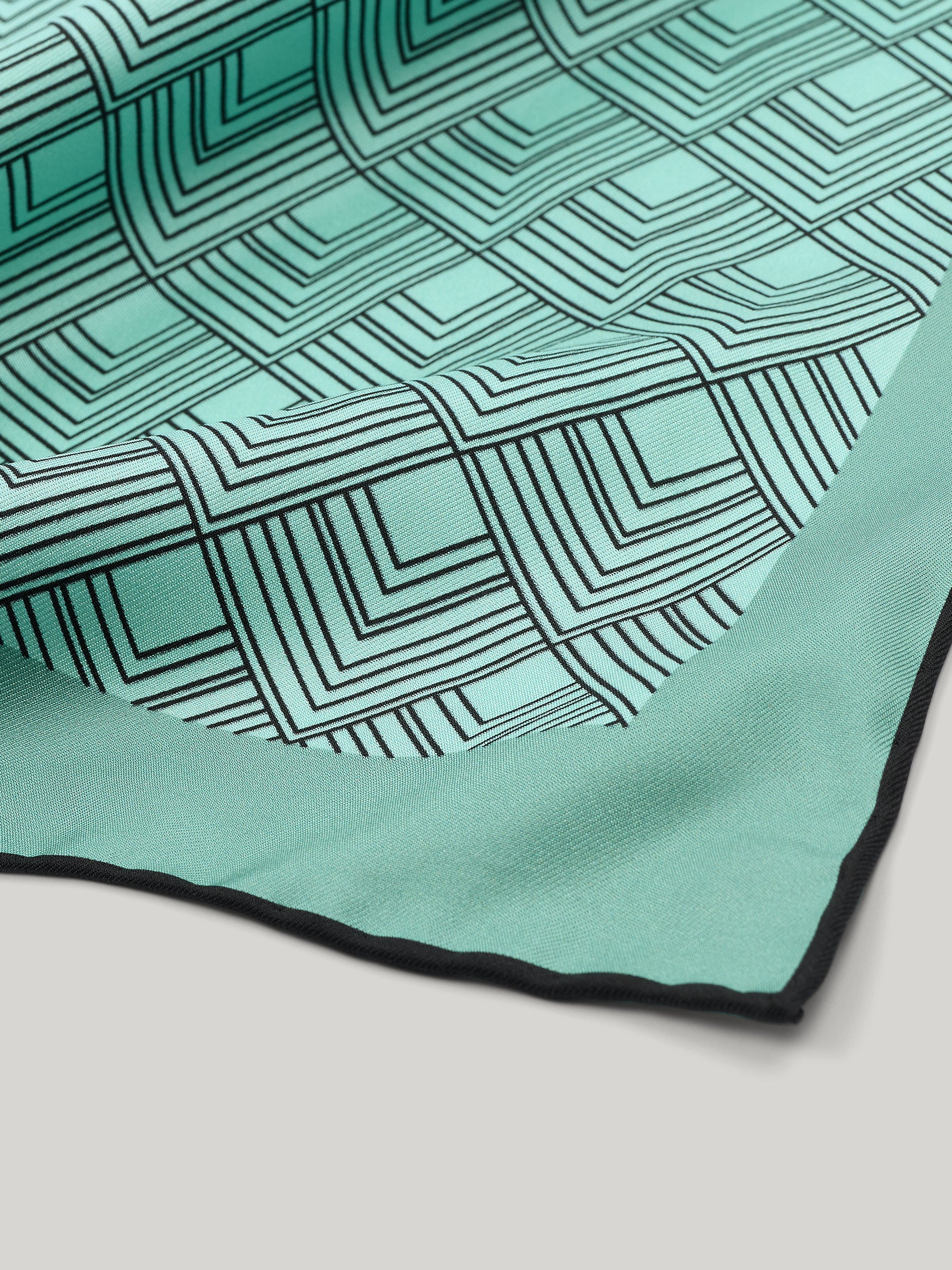 Claridge's Crest Silk Pocket Square