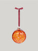Curio Handblown Glass Bauble : Pomander Orange