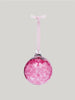 Curio Handblown Glass Bauble : Pomander Pink