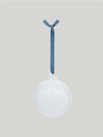 Curio Handblown Glass Bauble : Smoke White