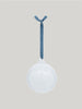 Curio Handblown Glass Bauble : Smoke White