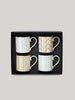 Claridge's Art Deco Mugs - Set of Four